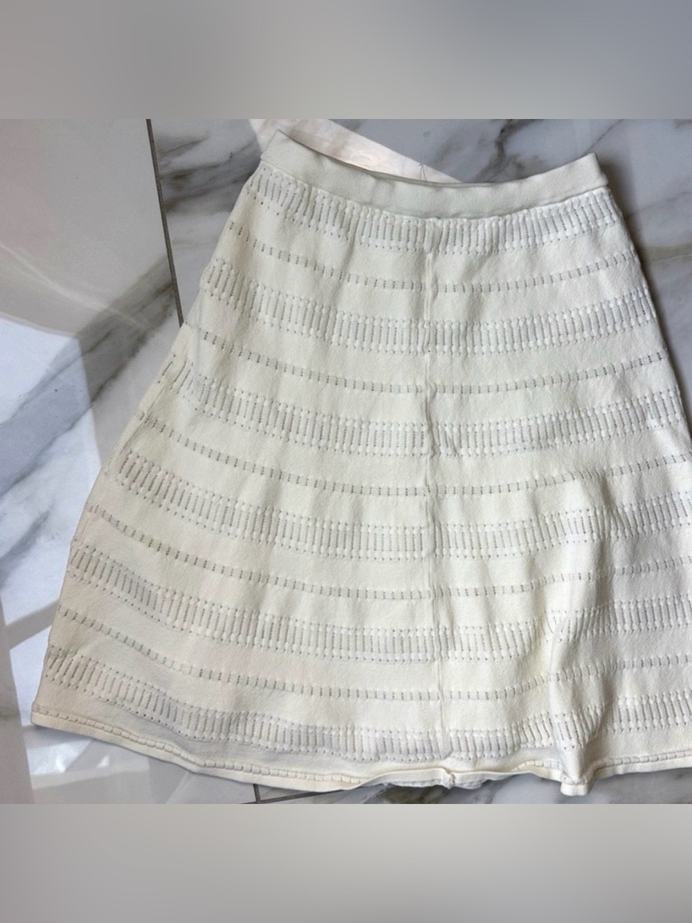 Sandro - Ivory - Midi Skirt - Size 3